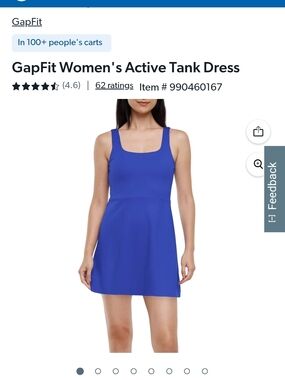 GAP Royal Blue Fit-and-Flare Tank Dress *NEW WITHOUT TAGS*
